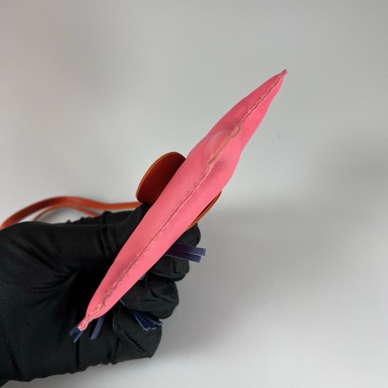 HERMES 粉色Rodeo PM 小馬吊飾-6