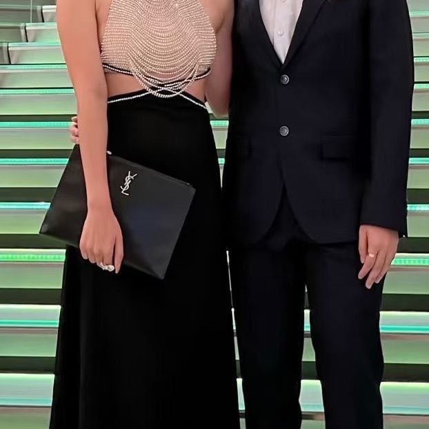 YSL黑色全皮手拿包35*26   9新  配件塵袋-0