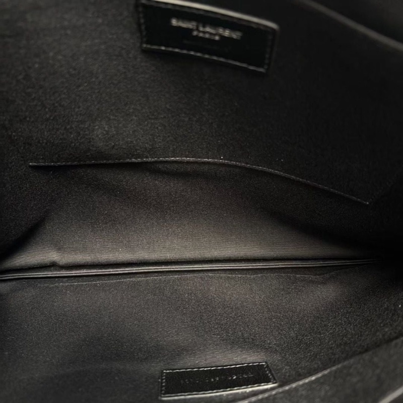 YSL黑色全皮手拿包35*26   9新  配件塵袋-8