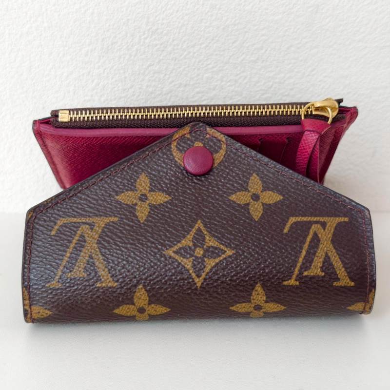 lv 路易威登 紅豆豆短款錢包-3