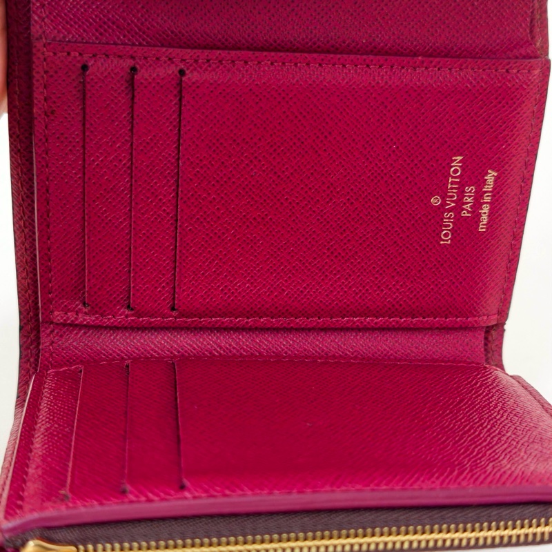 lv 路易威登 紅豆豆短款錢包-4