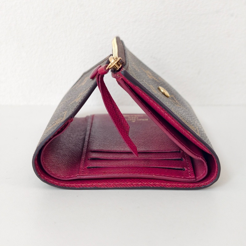 lv 路易威登 紅豆豆短款錢包-5