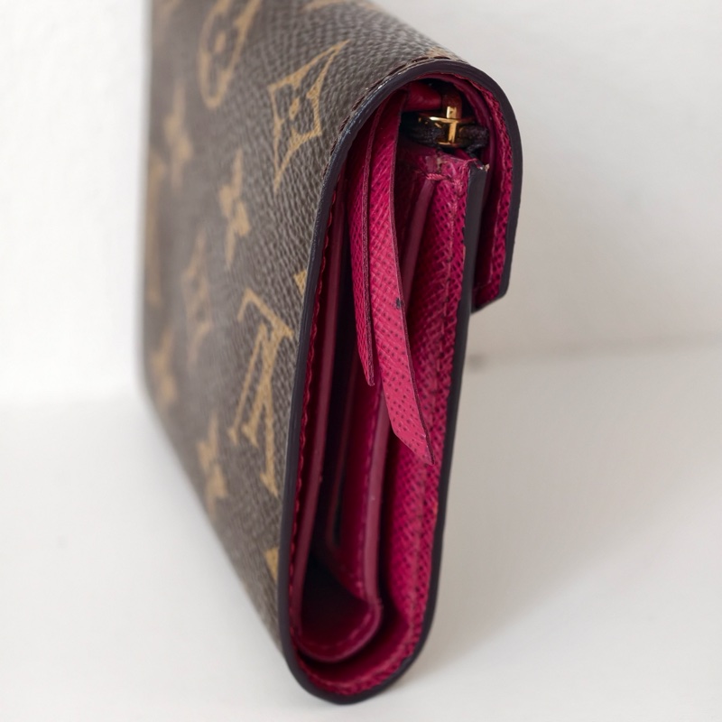 lv 路易威登 紅豆豆短款錢包-6