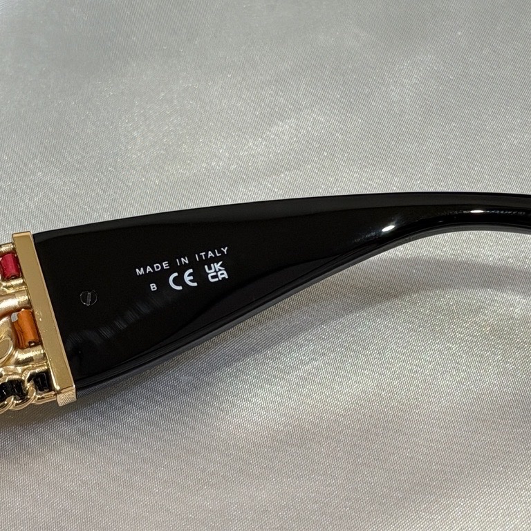 香奈兒Chanel 紫色漸層方形眼鏡 重工設計 不撞款 原價35000-17