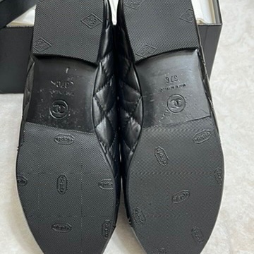 香奈兒 Chanel 芭蕾舞鞋 復古小牛皮黑 經典菱格紋-4