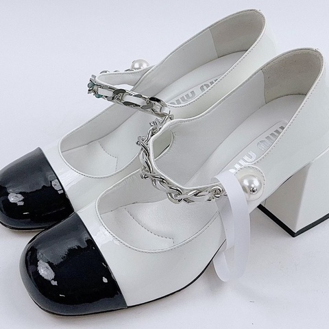 閒置未使用 MiuMiu miumiu瑪麗珍 36碼