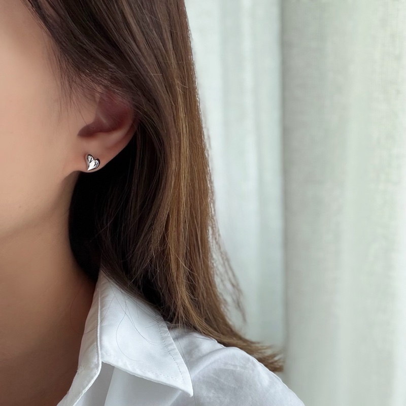 Vivienne Westwood🪐Leodaria Earrings稀有純銀 不對稱土星/愛心耳環-3