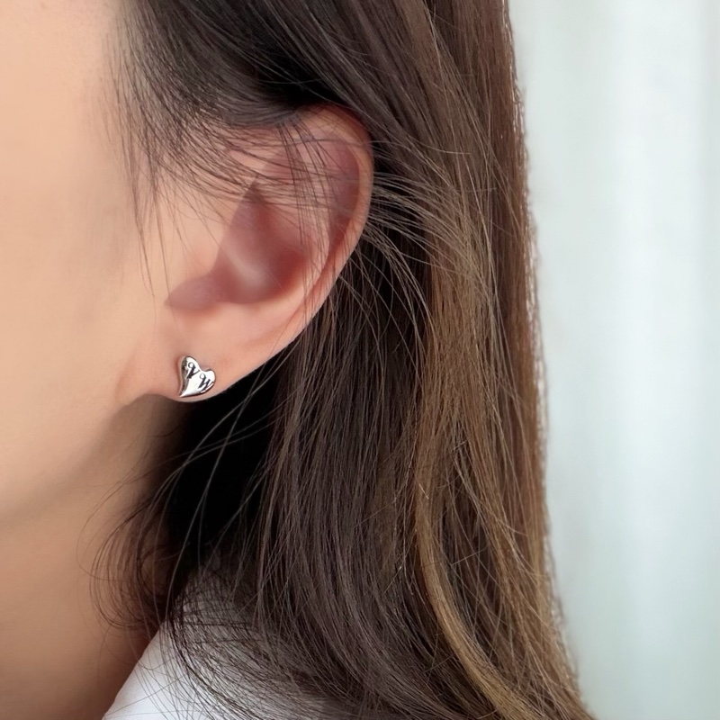 Vivienne Westwood🪐Leodaria Earrings稀有純銀 不對稱土星/愛心耳環-4