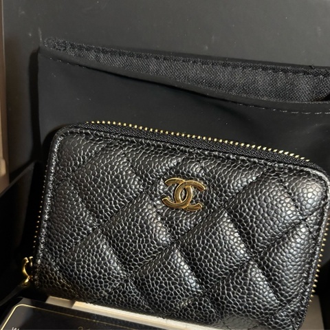 Chanel 黑金零錢包👛