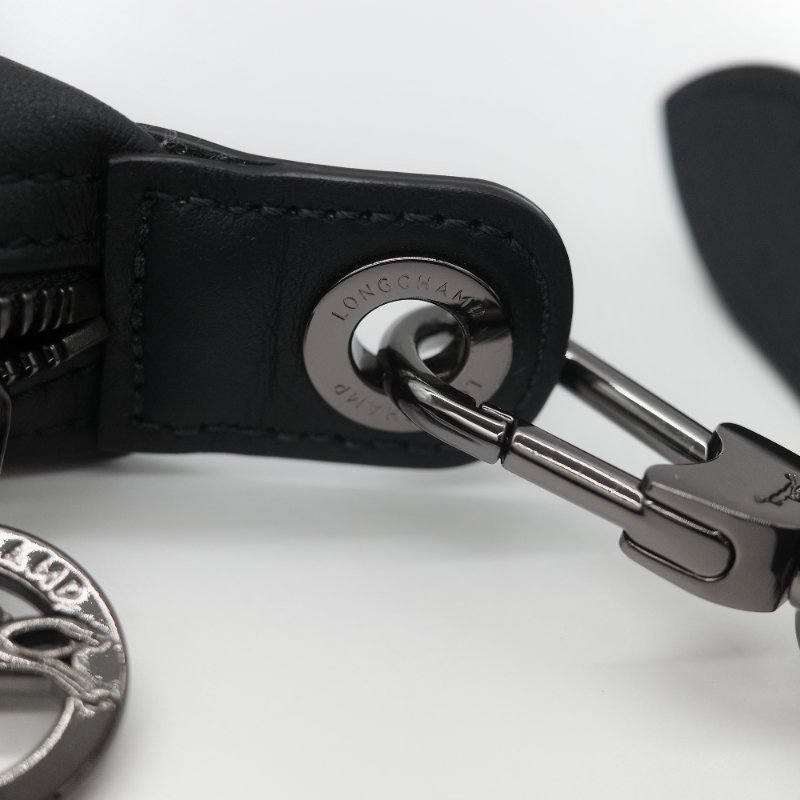 Longchamp 瓏驤 Le Pliage Xtra 經典黑色 頂級平滑小牛皮 中型 半月型單肩腋下包-23