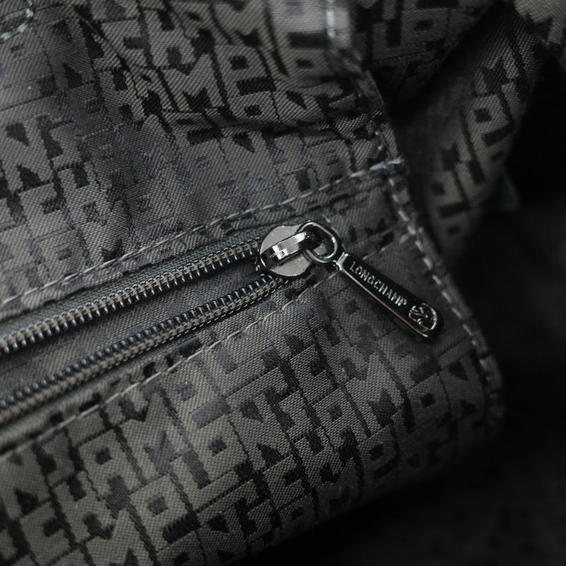 Longchamp 瓏驤 Le Pliage Xtra 經典黑色 頂級平滑小牛皮 中型 半月型單肩腋下包-29