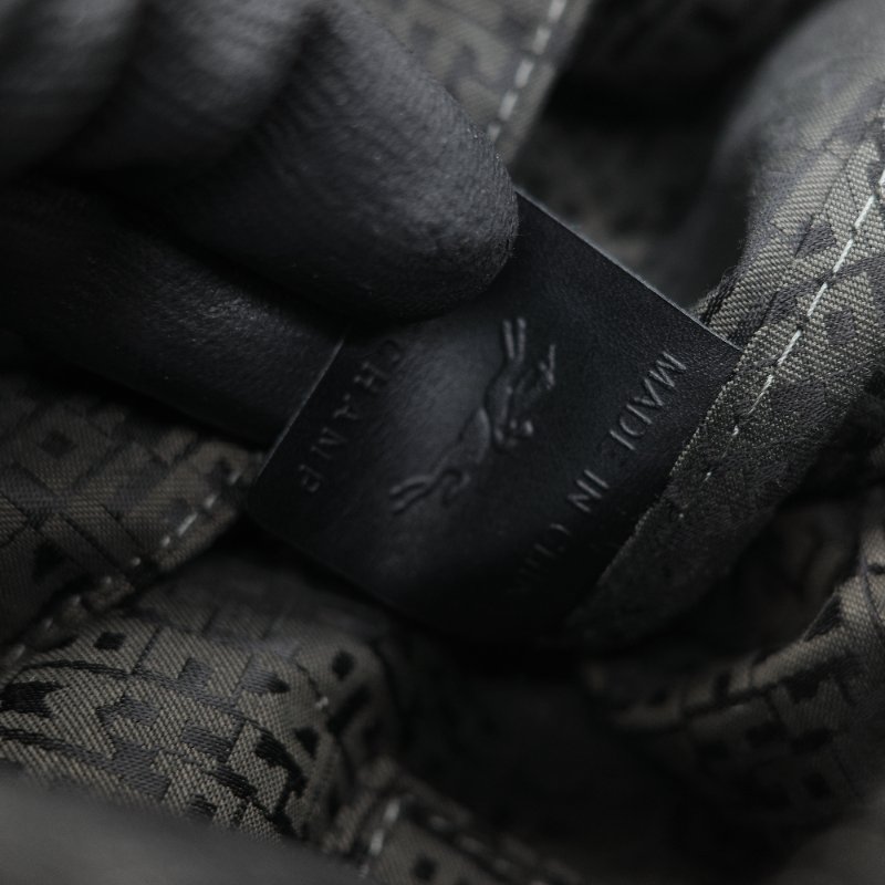 Longchamp 瓏驤 Le Pliage Xtra 經典黑色 頂級平滑小牛皮 中型 半月型單肩腋下包-31