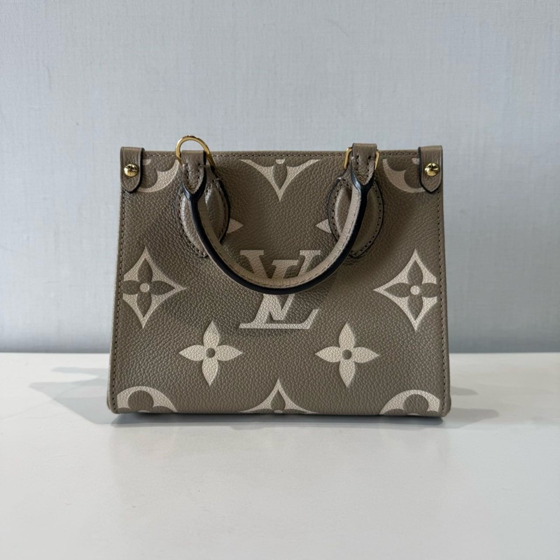 Lv/路易威登 onthego bb手提單肩斜挎包 大象灰-1