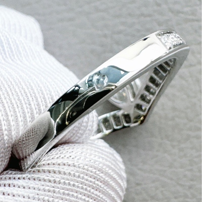 Chaumet尚美 Josephine 白鷺冠冕 V字型水滴鑽戒，50號-6