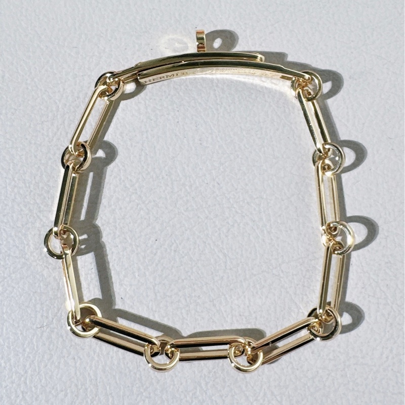 Hermes愛馬仕Kelly chain六鑽手鍊，ST尺寸-4