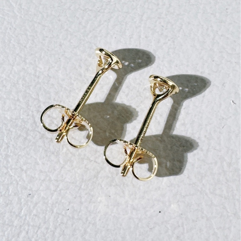 Tiffany蒂芙尼 Elsa Peretti® 系列 18K黃金 泡泡單鑽耳釘-6