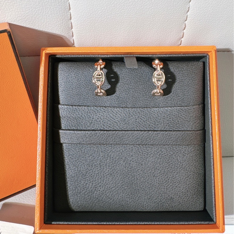 Hermes 愛馬仕Chaine d'Ancre Enchaîné 豬鼻子爬耳式耳環-1