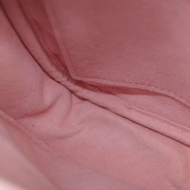 Louis Vuitton 路易威登 New Wave 櫻花粉 絎縫小牛皮 立體波浪紋拉鍊 斜背相機包-24