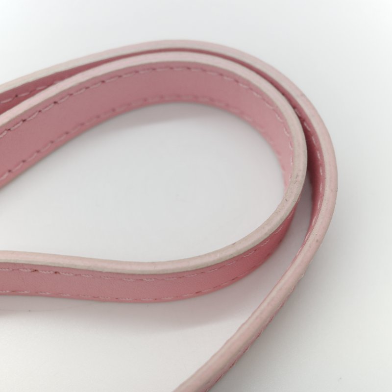 Louis Vuitton 路易威登 New Wave 櫻花粉 絎縫小牛皮 立體波浪紋拉鍊 斜背相機包-28