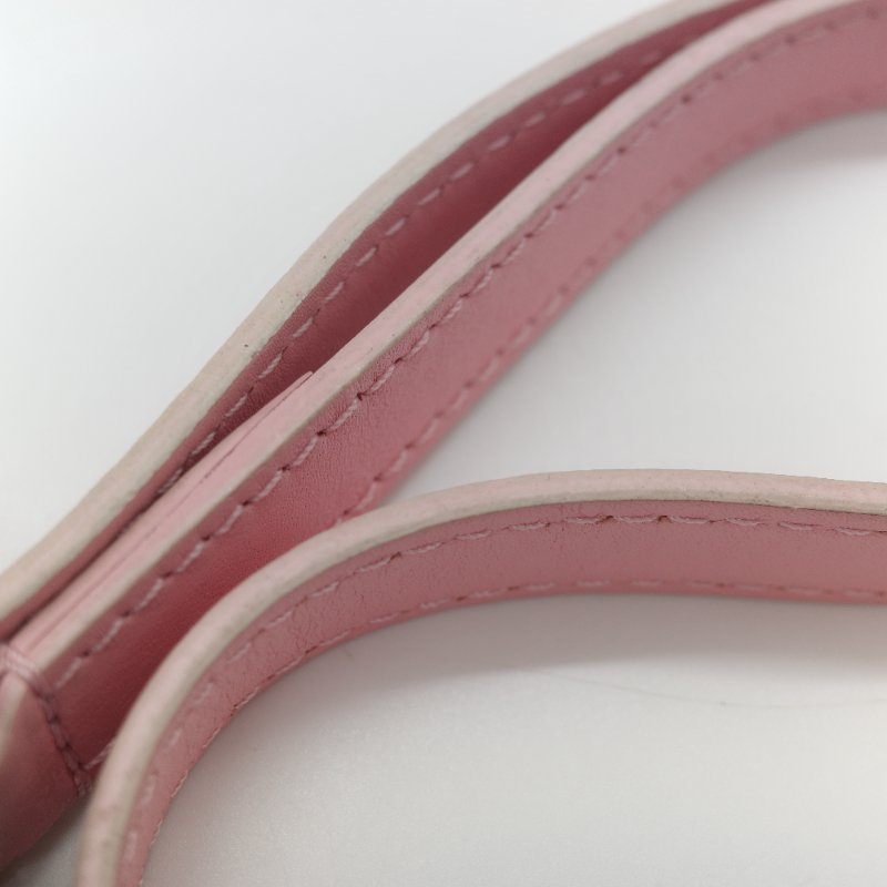 Louis Vuitton 路易威登 New Wave 櫻花粉 絎縫小牛皮 立體波浪紋拉鍊 斜背相機包-29