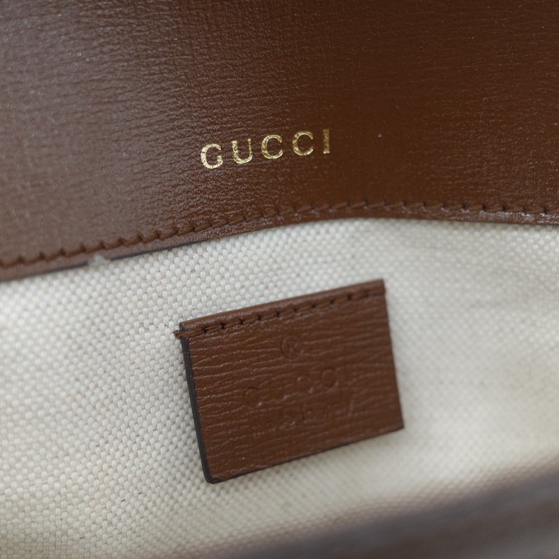 Gucci 古馳 Horsebit 1955 經典烏木色 GG Supreme 帆布 小牛皮 雙背帶 斜背包相機包-19