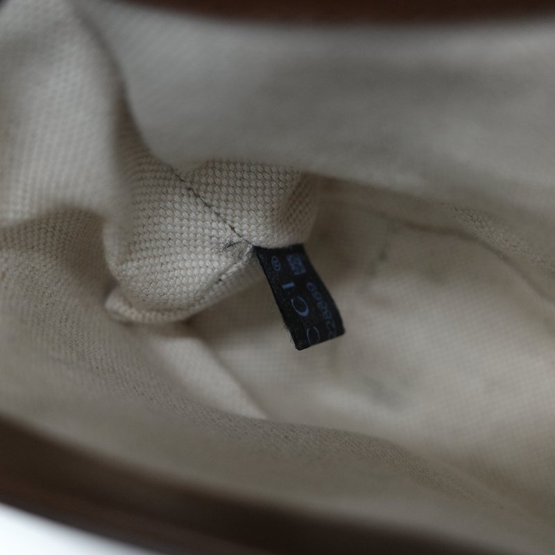 Gucci 古馳 Horsebit 1955 經典烏木色 GG Supreme 帆布 小牛皮 雙背帶 斜背包相機包-20