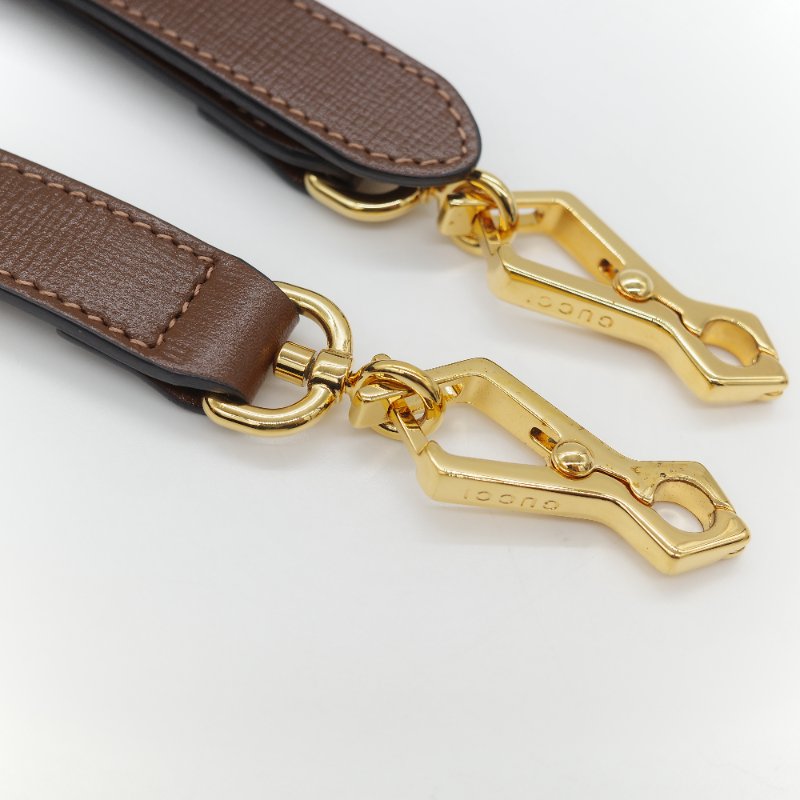 Gucci 古馳 Horsebit 1955 經典烏木色 GG Supreme 帆布 小牛皮 雙背帶 斜背包相機包-26