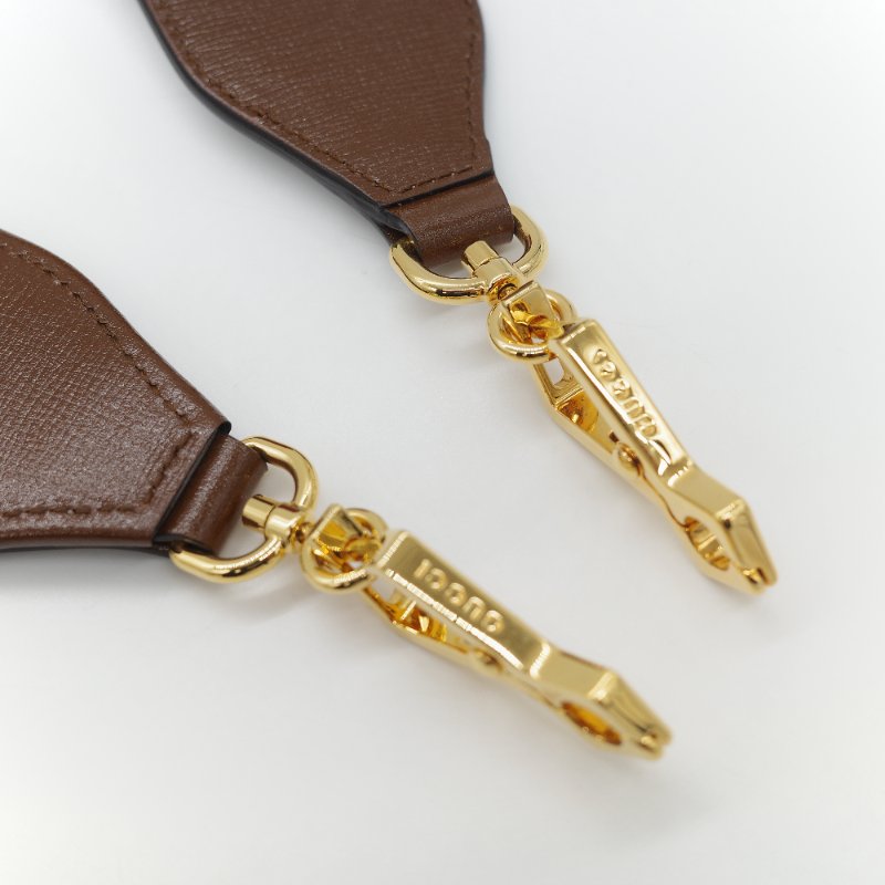 Gucci 古馳 Horsebit 1955 經典烏木色 GG Supreme 帆布 小牛皮 雙背帶 斜背包相機包-30