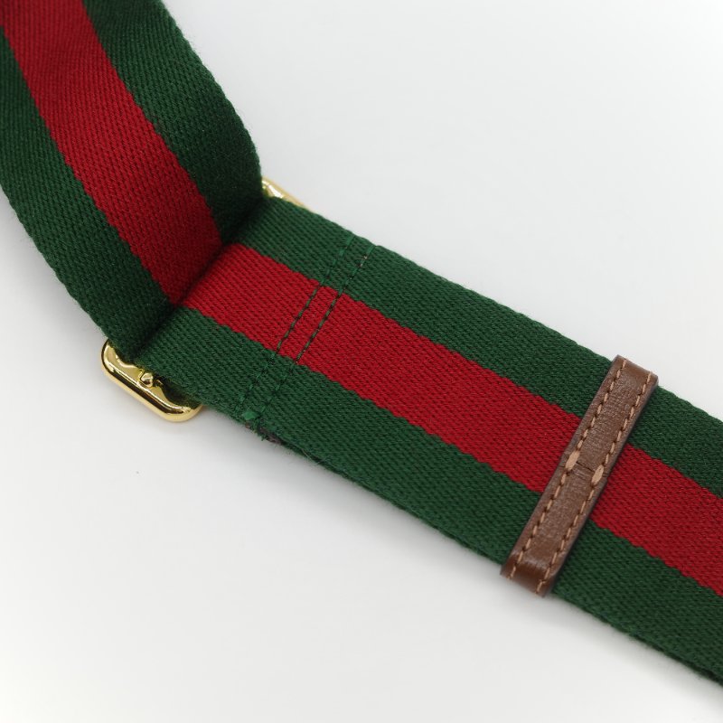 Gucci 古馳 Horsebit 1955 經典烏木色 GG Supreme 帆布 小牛皮 雙背帶 斜背包相機包-31