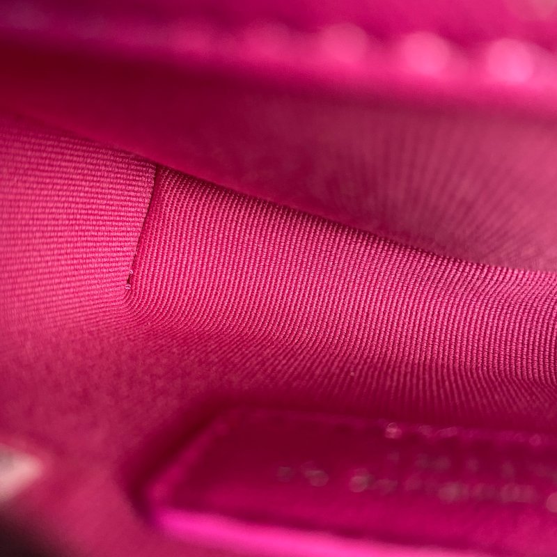 △ Chanel 香奈兒 Metallic Pink Patent Leather Silver Tone Metal Mini Pouch 金屬粉紅色漆皮銀色金屬迷你小袋 - 267005805-16