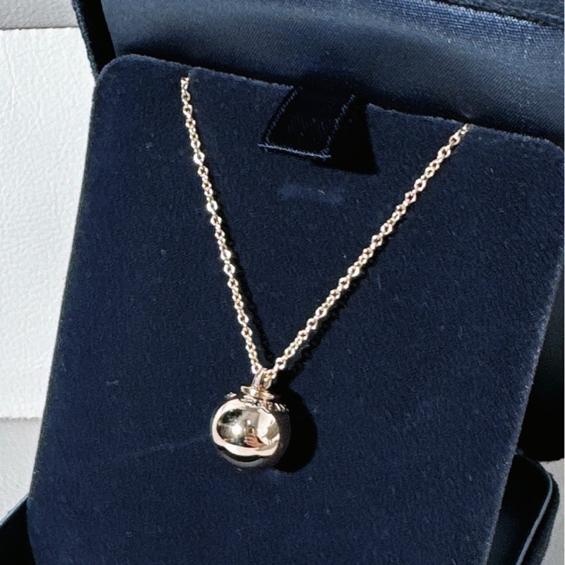 Tiffany蒂芙尼 玫瑰金hardwear 轉運珠項鍊-3