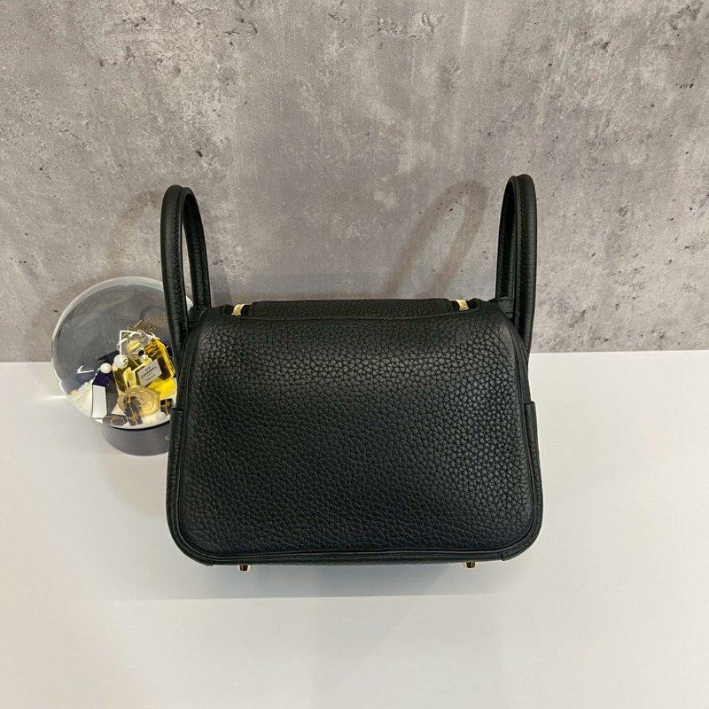 Hermès Mini Lindy 二代 黑金 全新 K 刻-1