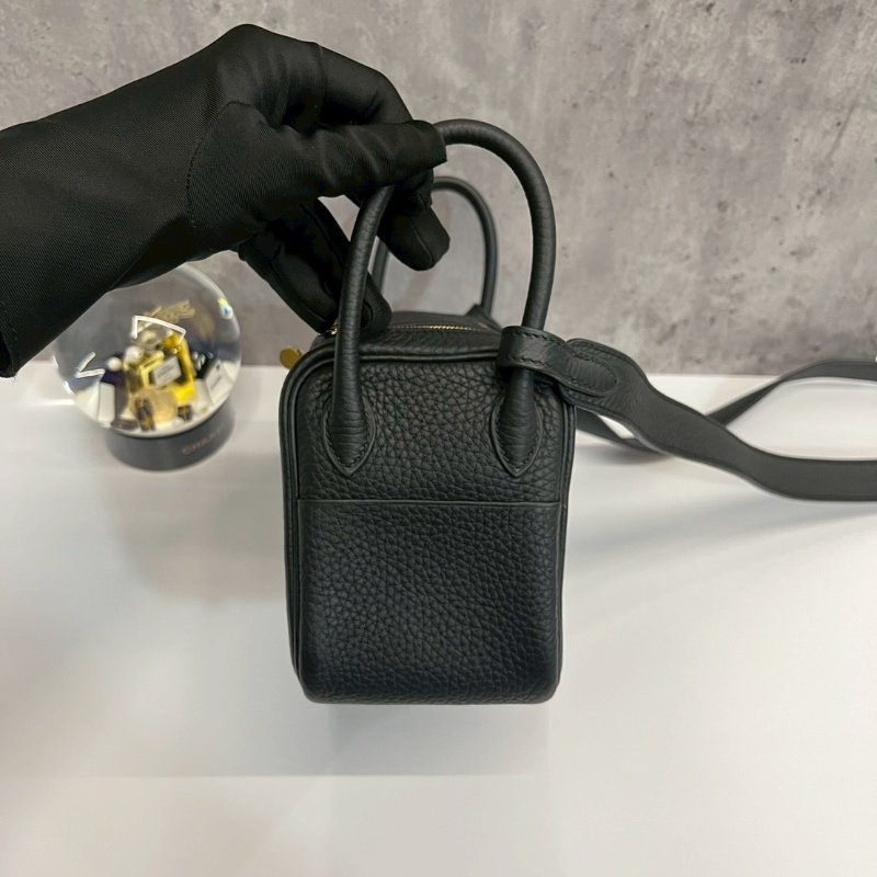 Hermès Mini Lindy 二代 黑金 全新 K 刻-2