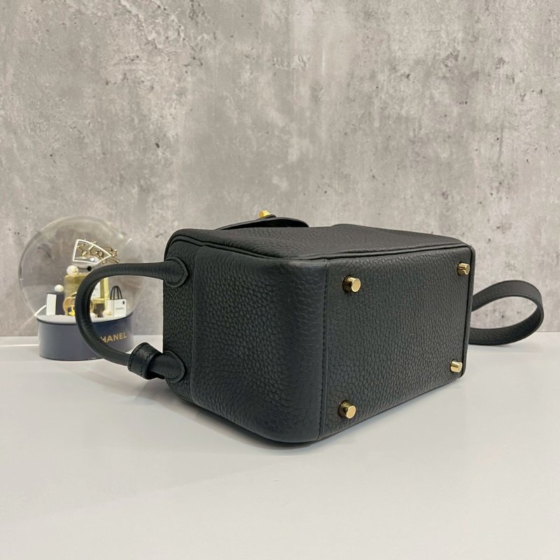 Hermès Mini Lindy 二代 黑金 全新 K 刻-4
