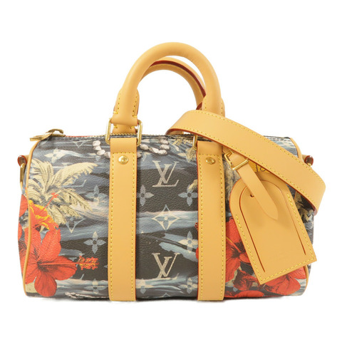 LOUIS VUITTON Surfing Monogram Keepall Bandouliere 25金扣手挽肩背兩用袋