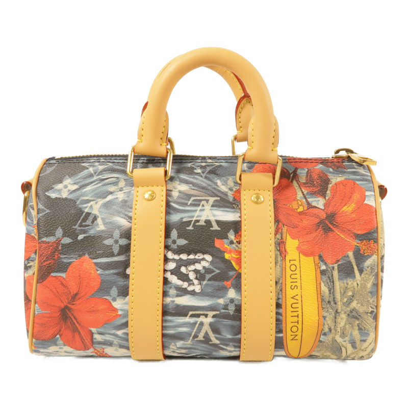 LOUIS VUITTON Surfing Monogram Keepall Bandouliere 25金扣手挽肩背兩用袋-2