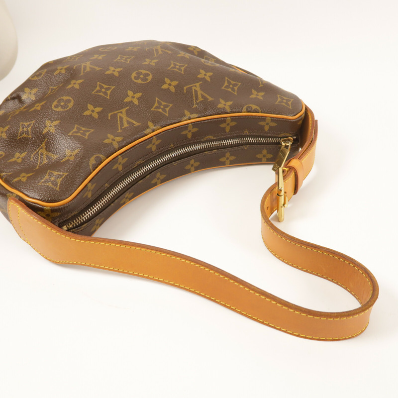 LOUIS VUITTON Monogram Croissant MM金扣肩背袋-6