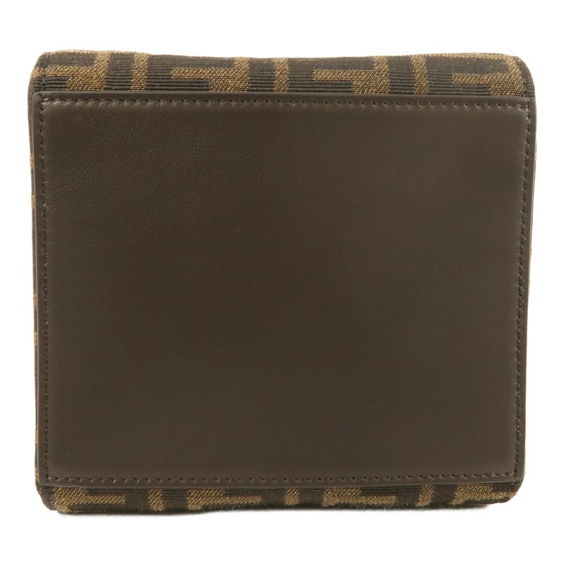 FENDI 帆布Origami Mini FF金扣肩背袋-3