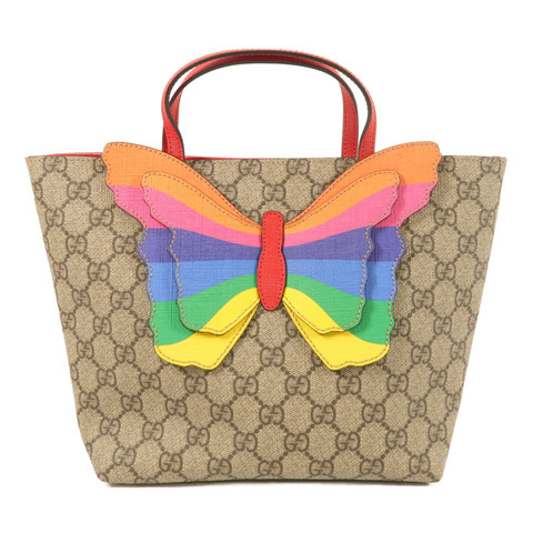 GUCCI 塗層帆布Hand Bag銀扣手挽袋