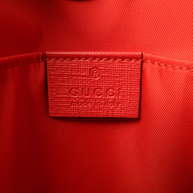 GUCCI 塗層帆布Hand Bag銀扣手挽袋-5