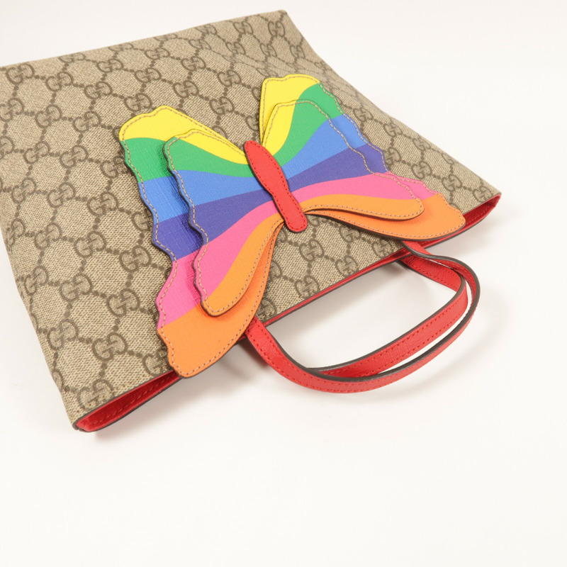 GUCCI 塗層帆布Hand Bag銀扣手挽袋-7