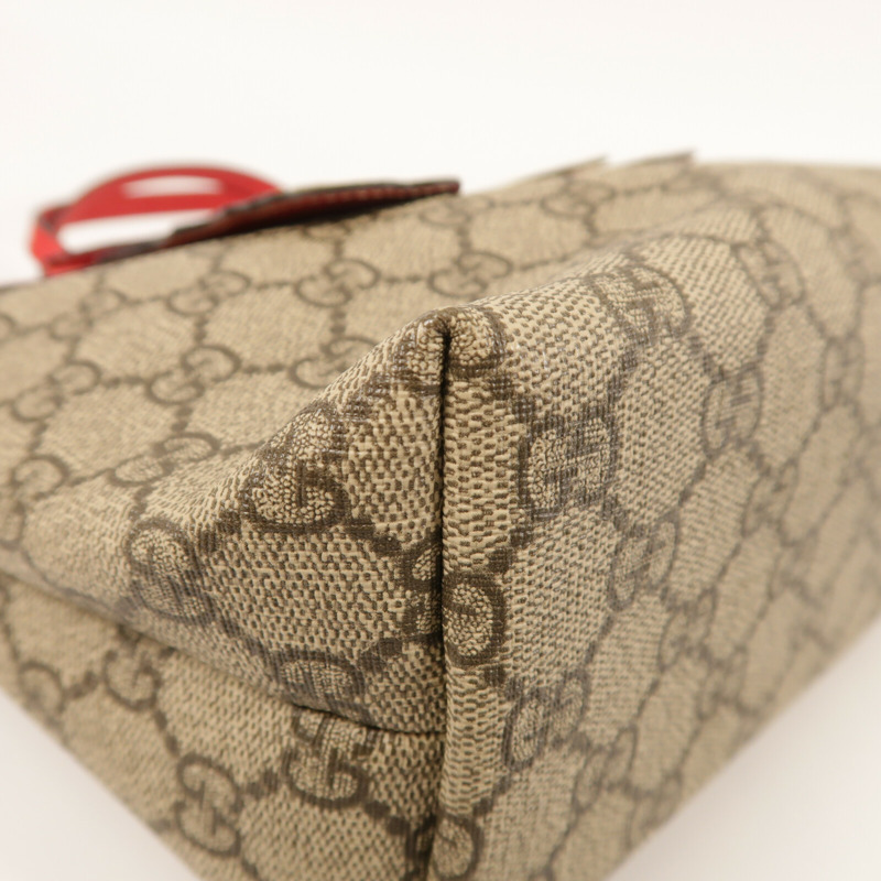 GUCCI 塗層帆布Hand Bag銀扣手挽袋-9