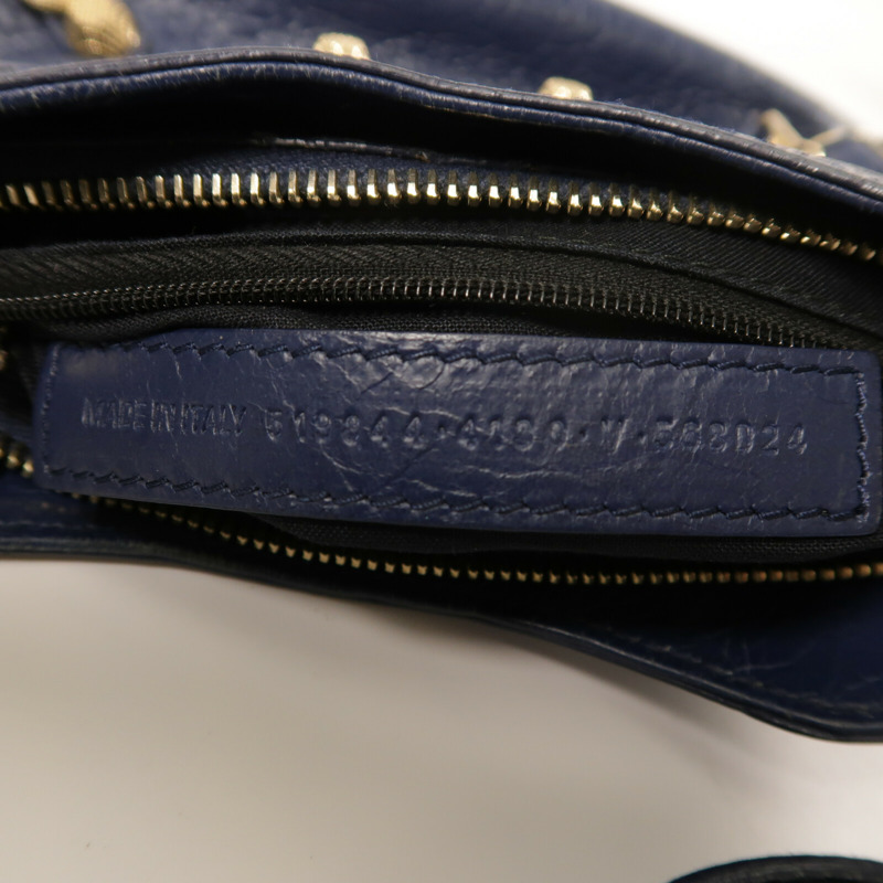 BALENCIAGA 羊皮皮革Mini City金扣肩背袋-6