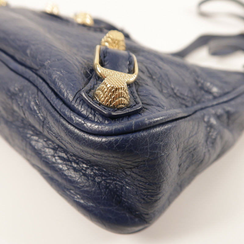 BALENCIAGA 羊皮皮革Mini City金扣肩背袋-9
