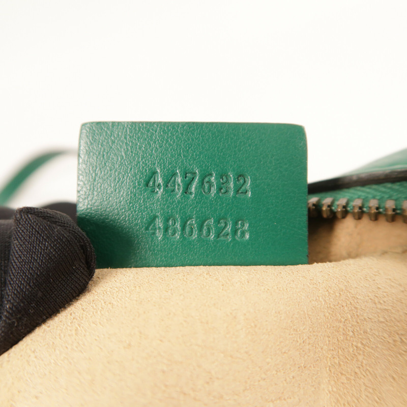 GUCCI 牛皮皮革GG Marmont金扣鏈帶肩背袋-6