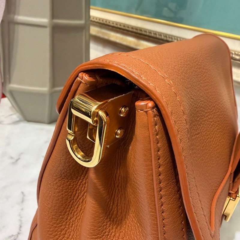 LV 琥珀牛皮Dauphinesoft MM金釦下蓋肩斜背包M11476-6