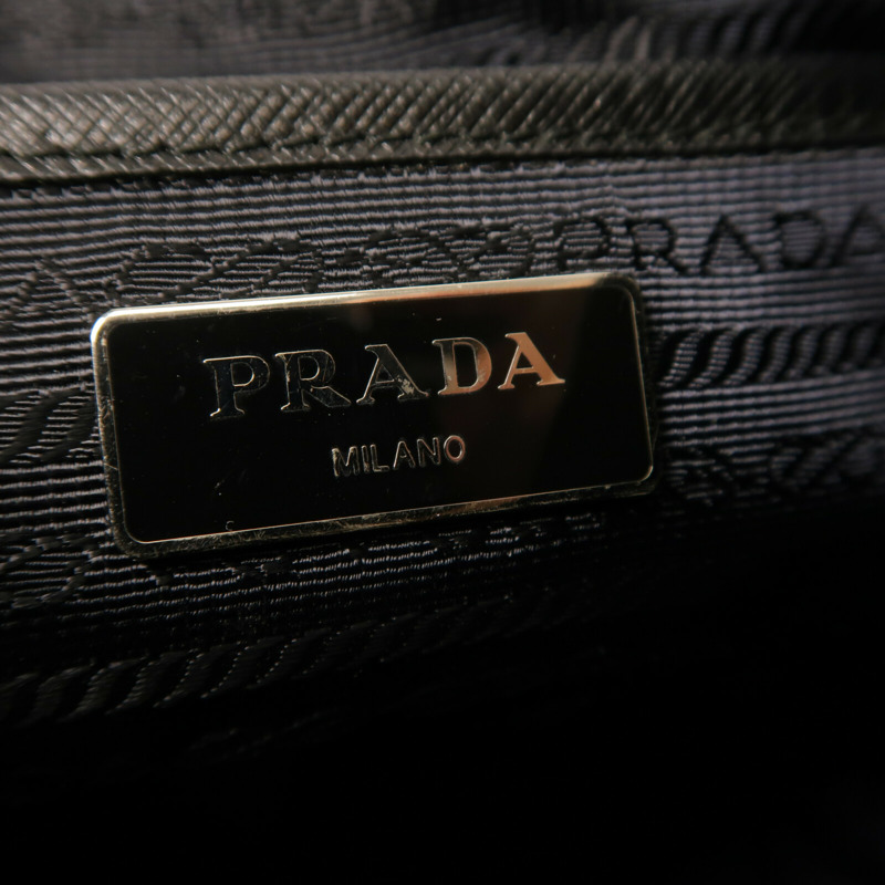 PRADA 尼龍Backpack銀扣背包-5
