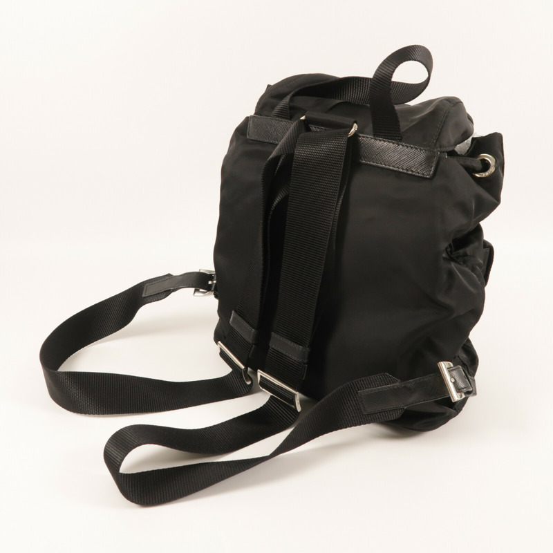 PRADA 尼龍Backpack銀扣背包-7
