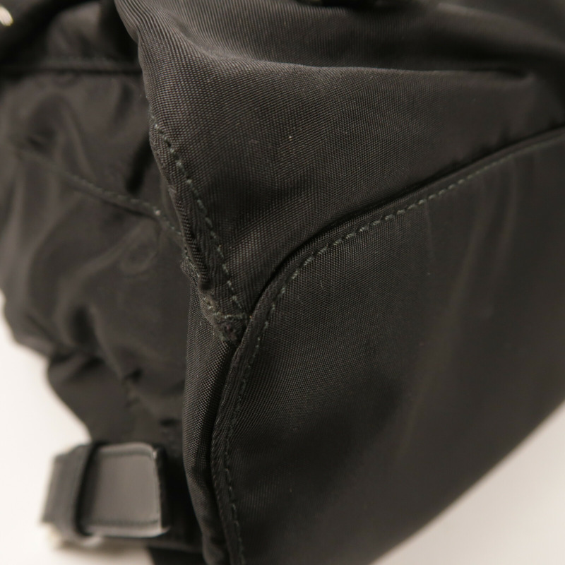 PRADA 尼龍Backpack銀扣背包-9