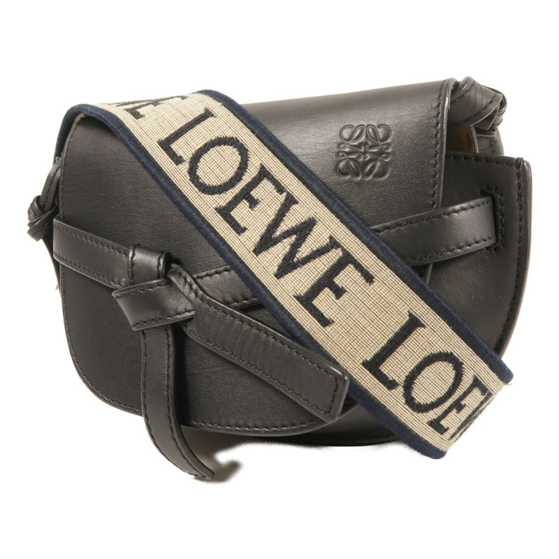 LOEWE 牛皮皮革Mini Gate金扣肩背袋-1